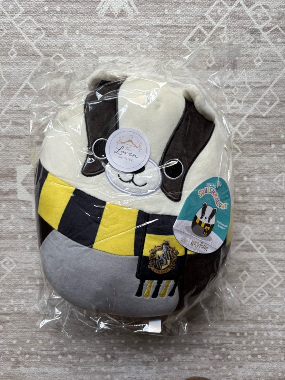 Squishmallows Hufflepuff Badger Harry Potter 10" Plush Kellytoy
